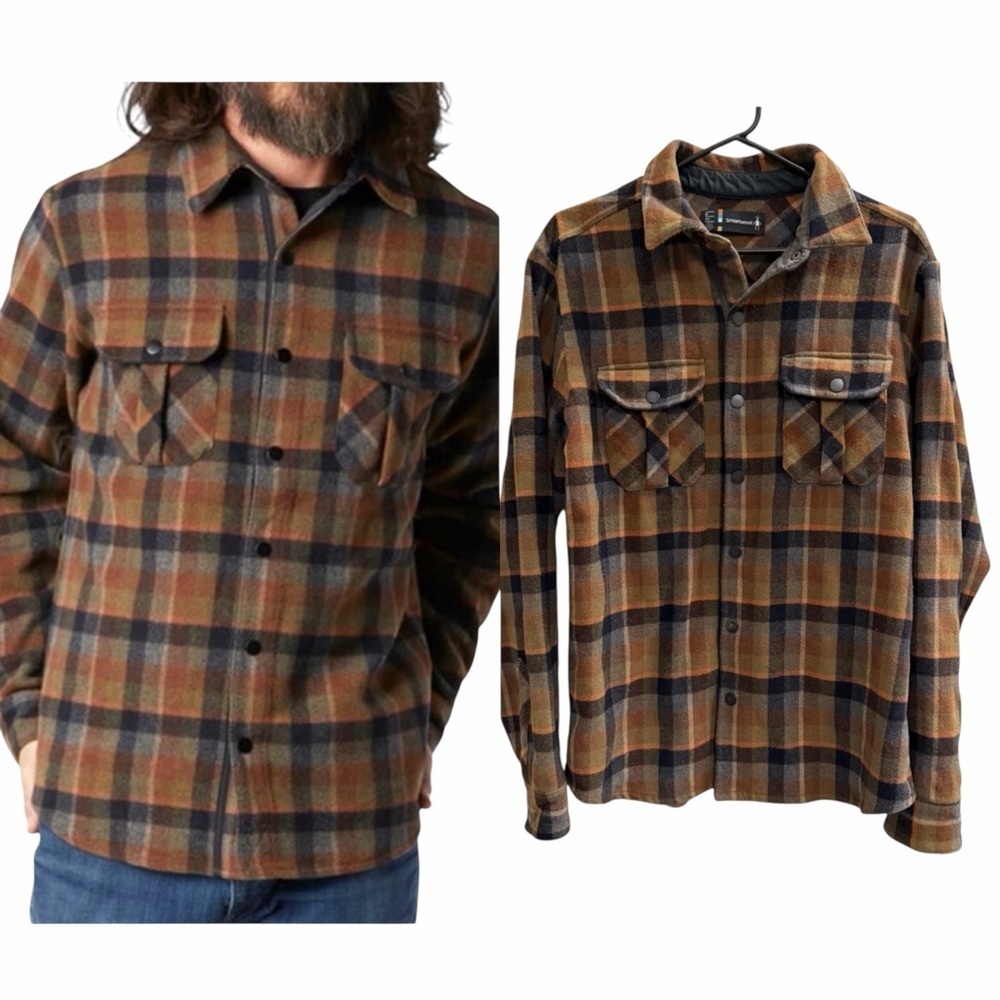 SMARTWOOL MEN'S ANCHOR LINED SHIRT JACKET Size Medium